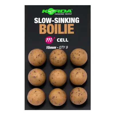 Korda plastic wafter slow-sinking boilie cell - 15 mm 9 ks