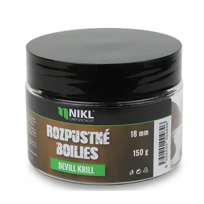 Nikl rozpustné boilies devill krill 150 g - 14 mm