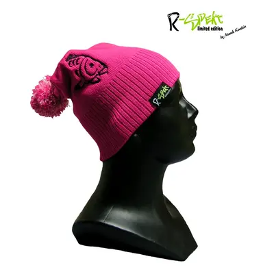 R-spekt dětský kulich pompom duo beanie růžový