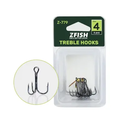 Zfish trojháčky treble hooks z-779 - 1/0