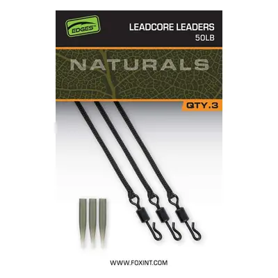 Fox montáž naturals leadcore leaders 75 cm 3 ks 50 lb