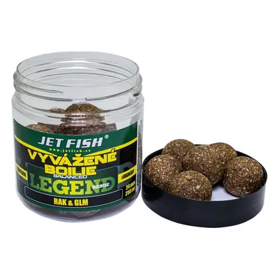 Jet fish vyvážené boilie legend range rak glm 250 ml - 20 mm