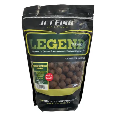 Jet fish extra tvrdé boilie legend range kořeněný tuňák broskev 250 g - 30 mm