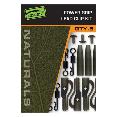 Fox montáž edges naturals power grip lead clip kit 5 ks