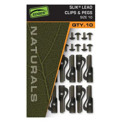 Fox závěsky edges naturals slik lead clip& pegs size 10