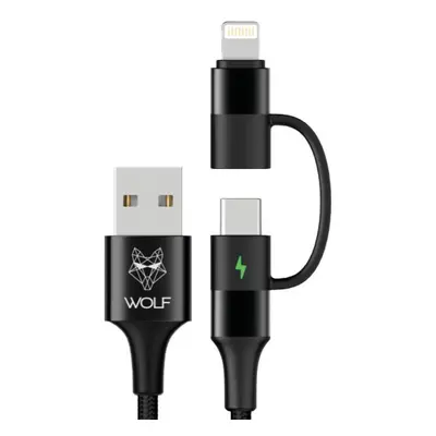 Wolf nabíjecí kabel 2in1 charging cable