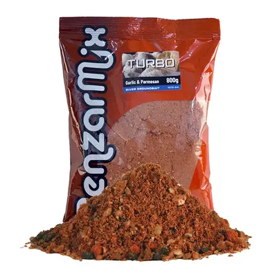 Benzar mix krmítková směs turbo river 800 g - česnek parmezán