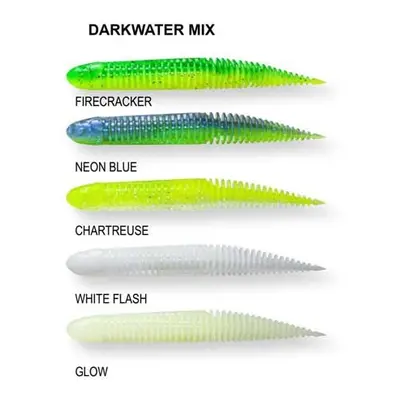 Savage gear gumová nástraha ned dragon tail slug dark water mix 5 ks - 8,8 cm 4 g