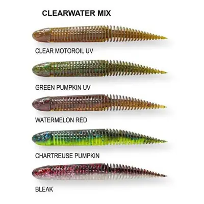 Savage gear gumová nástraha ned dragon tail slug clear water mix 5 ks - 7,2 cm 3 g