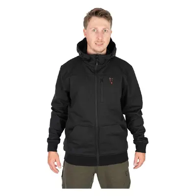 Fox bunda collection soft shell jacket black orange - s