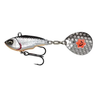 Savage gear fat tail spin sinking dirty silver - 8 cm 24 g