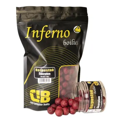 Carp inferno rozpustné boilies hot line škorpion - 1 kg 20 mm