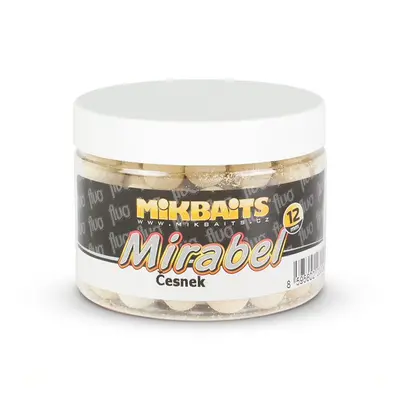 Mikbaits mirabel fluo boilie 150 ml 12 mm - česnek