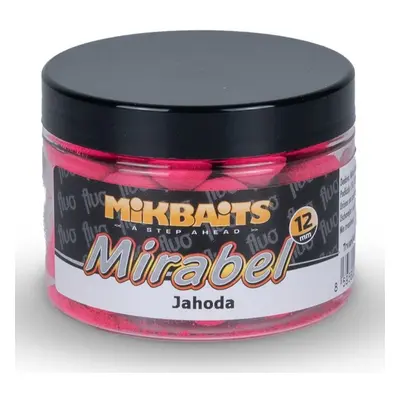 Mikbaits mirabel fluo boilie 150 ml 12 mm - jahoda