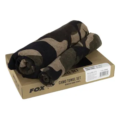 Fox set ručníků camo beach hand towel box set