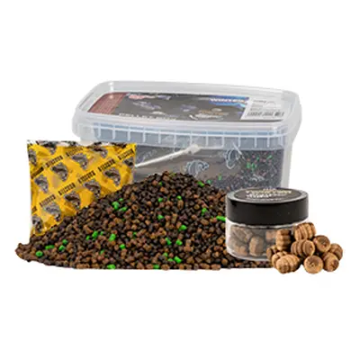 Benzar mix winter pellet box 400 g + twister nástraha + aroma sáček - green betain