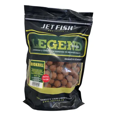 Jet fish extra tvrdé boilie legend range biokrill 250 g - 30 mm