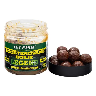 Jet fish boosterované boilie legend range seafood švestka česnek 250 ml - 20 mm