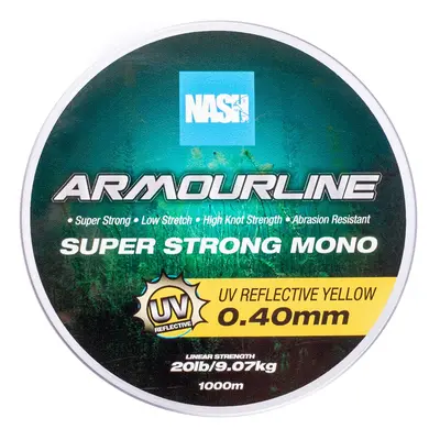 Nash vlasec armourline super strong mono uv yellow 1000 m - 0,40 mm 9,07 kg