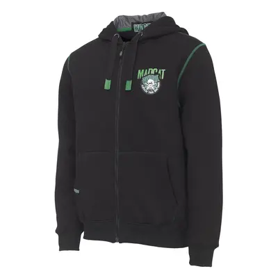 Madcat mikina badge logo zip hoodie black caviar - xl