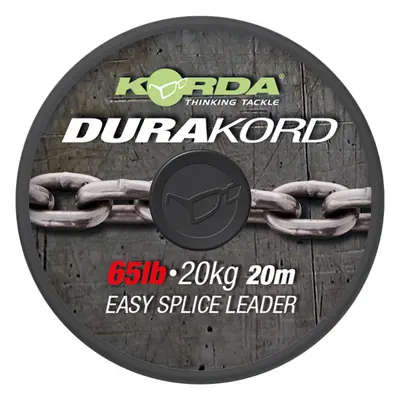 Korda návazcová šňůrka dura-kord dyneema spliceable leader - 65 lb 15 m