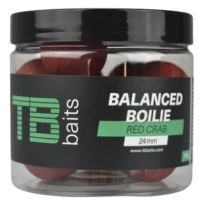 Tb baits vyvážené boilie balanced + atraktor red crab 100 g - 24 mm