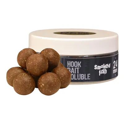 The one rozpustné boilies hook bait soluble black smoked fish 150 g - 24 mm