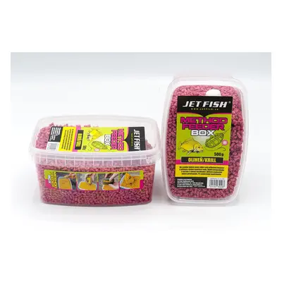 Jet fish pelety feeder method box 500 g - oliheň krill