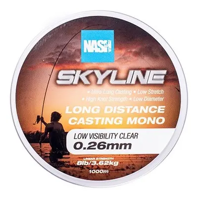 Nash vlasec skyline mono low visibility clear 1000 m - 0,26 mm 3,62 kg