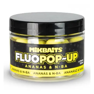 Mikbaits plovoucí boilie fluo ananas n-ba 150 ml - 14 mm