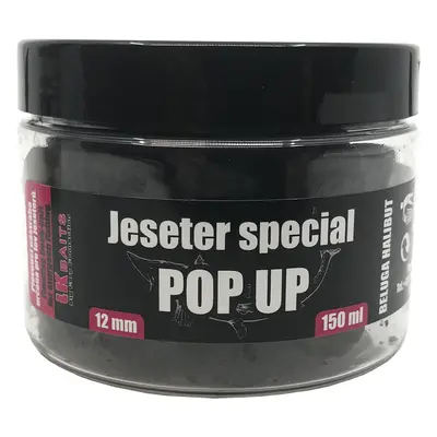 Lk baits pop up pellets jeseter special 12 mm 150 ml - beluga halibut