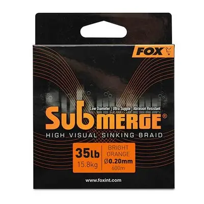 Fox splétaná šňůra submerge orange sinking braid 300 m - 0,20 mm 15,8 kg