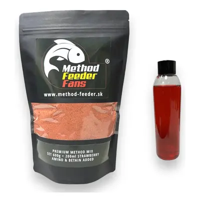 Method feeder fans premium method mix set 600 g + 200 ml booster - jahoda