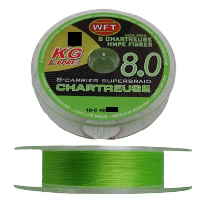 Wft splétaná šňůra kg 8.0 chartreuse 150 m - 0,12 mm 15 kg