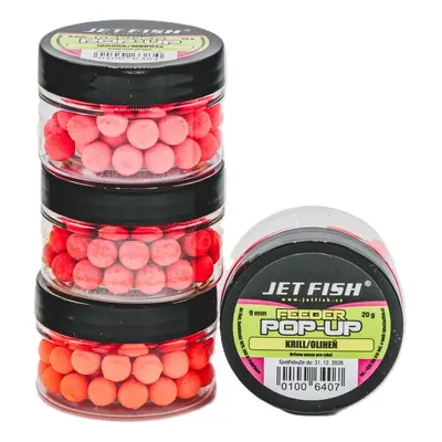 Jet fish plovoucí nástrahy feeder pop ups 20 g 9 mm - krill oliheň