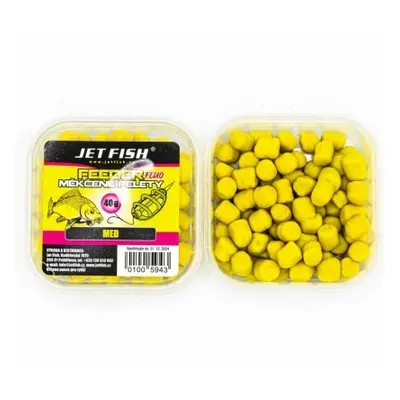 Jet fish fluo měkčené pelety 40 g - med