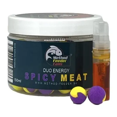 Method feeder fans pop up duo energy 12 mm 150 ml + sprej esence 2 ml - spice meat