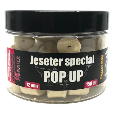 Lk baits pop up pellets jeseter special 12 mm 150 ml - cheese fish