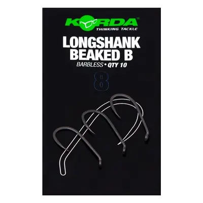 Korda háčky longshank beaked barbless 10 ks - velikost 8