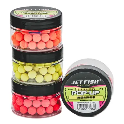 Jet fish plovoucí nástrahy feeder pop ups 20 g 9 mm - jahoda moruše