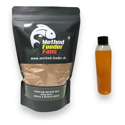 Method feeder fans premium method mix set 600 g + 200 ml booster - krill