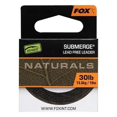 Fox šňůra bez olověného jádra naturals leader 10 m - 30 lb