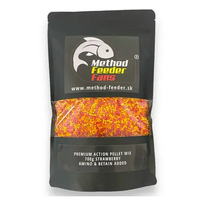 Method feeder fans pelety premium action fluo pellet 700 g - jahoda