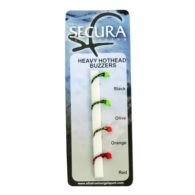 Secura flyfishing mušky heavy hothead buzzers 4 ks