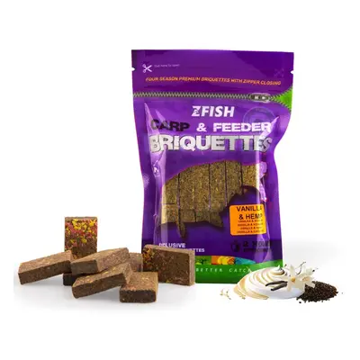 Zfish zakrmovací brikety carp & feeder briquettes 220 g - vanilla & hemp