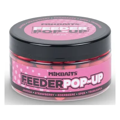 Mikbaits plovoucí boilie feeder pop-up 100 ml 8+12 mm - jahoda