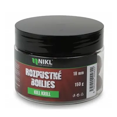 Nikl rozpustné boilies kill krill 150 g - 18 mm