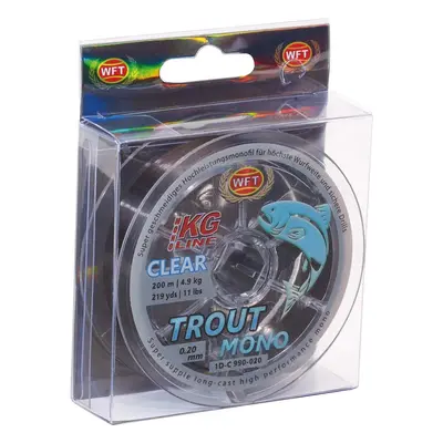 Wft vlasec trout mono black 200 m - 0,18 mm 4,5 kg