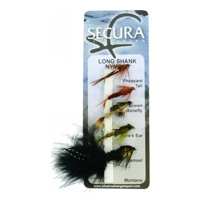 Secura flyfishing mušky short shank nymphs #2 5 ks