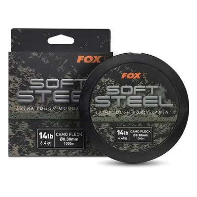 Fox vlasec soft steel fleck camo mono 1000 m - průměr 0,40 mm nosnost 10,9 kg